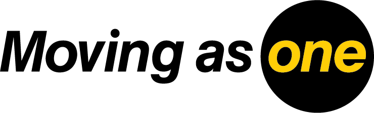 logo moving as one
